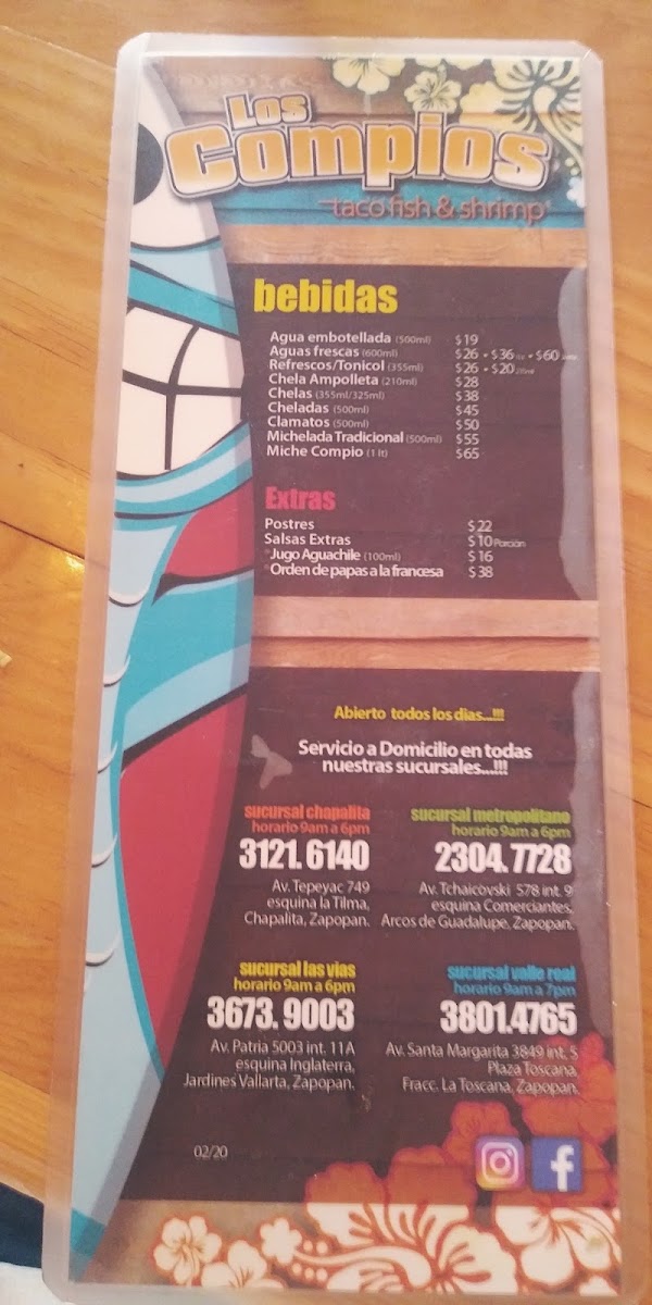Los Compios Taco Fish & Shrimp - Chapalita Menu Photo 6