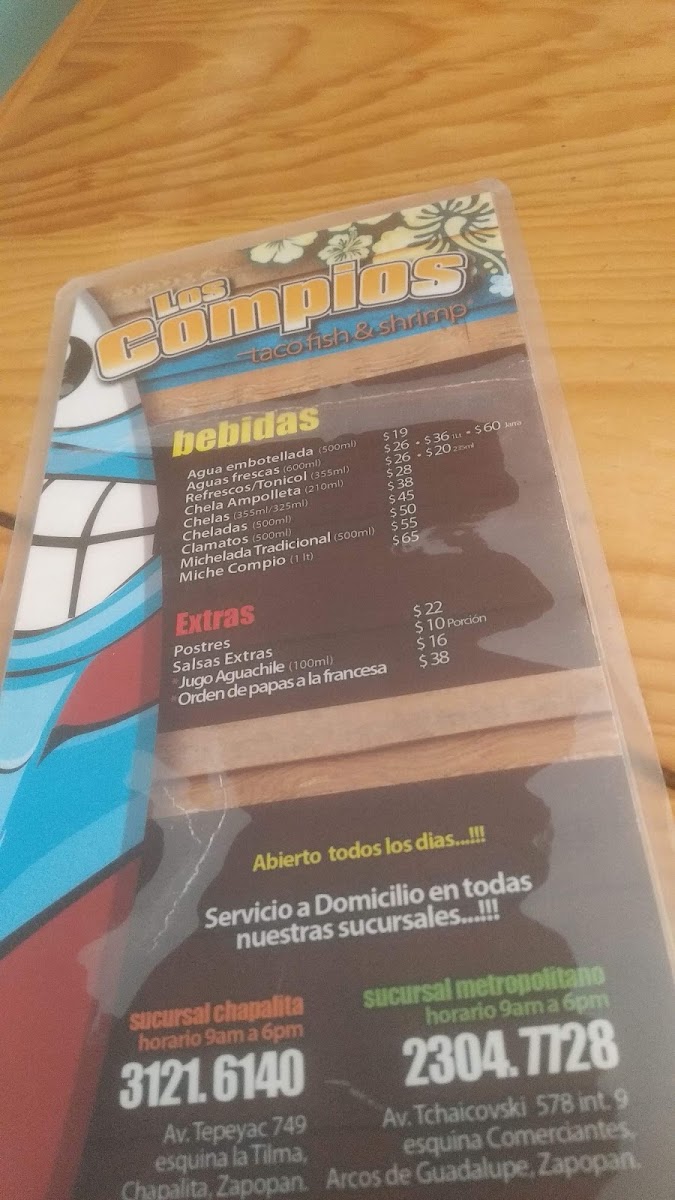 Los Compios Taco Fish & Shrimp - Chapalita Menu Photo 7