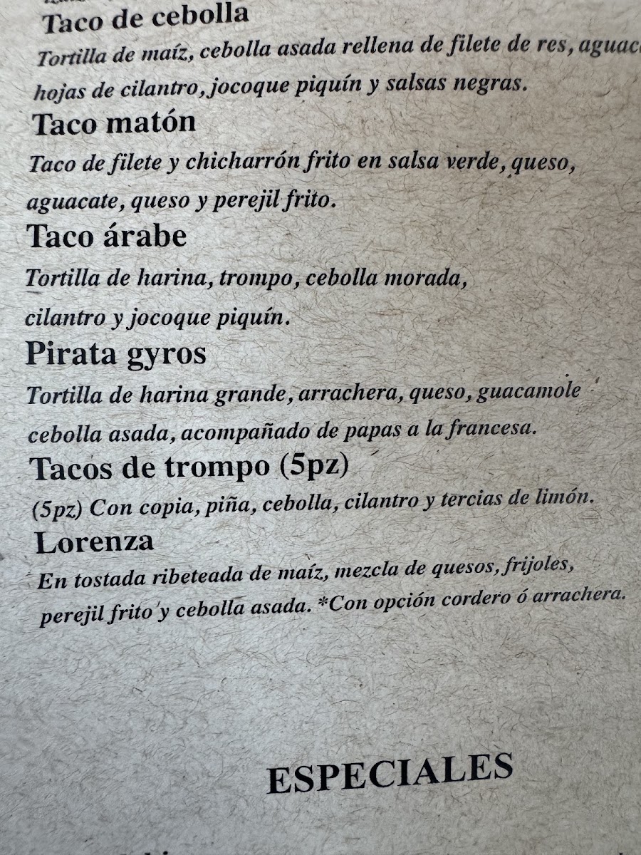 Los Gyros. Menu Photo 3