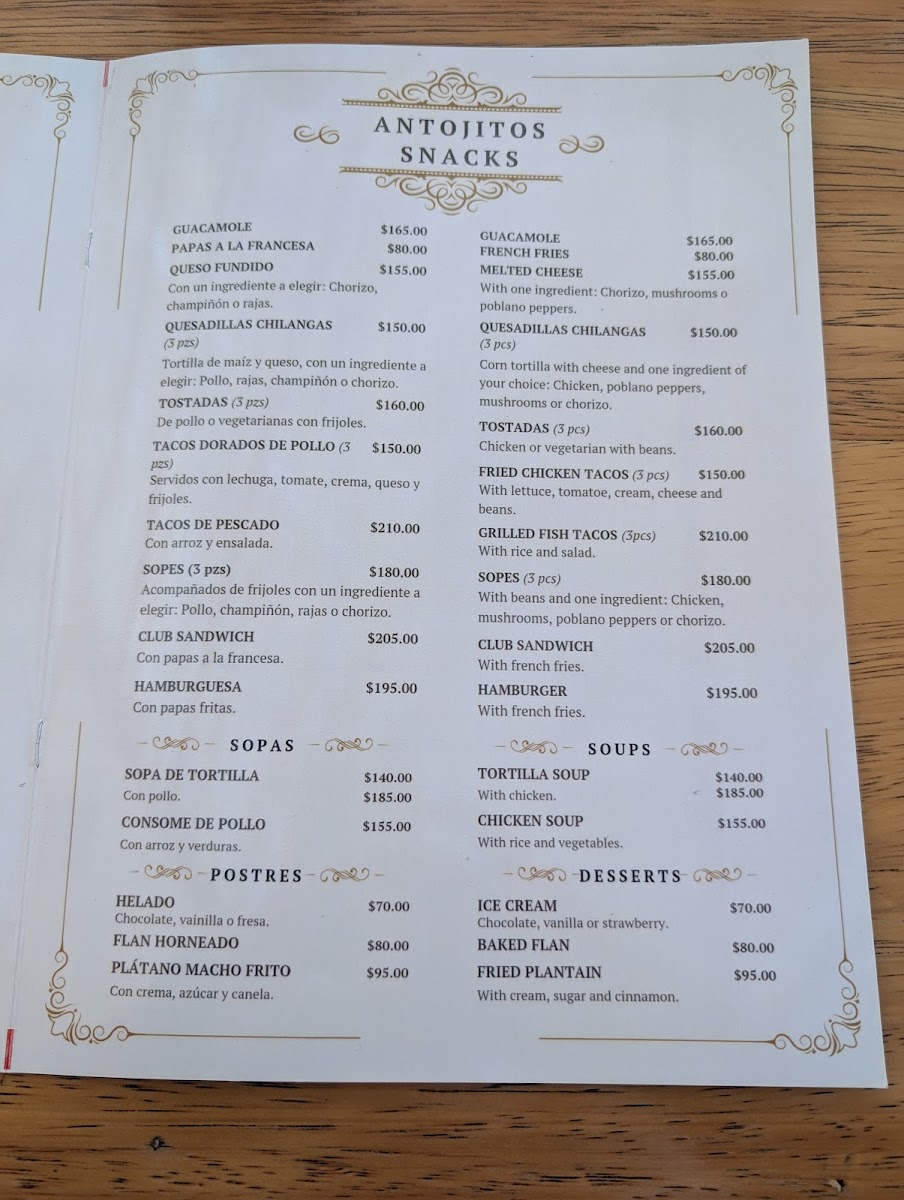 Los Mandiles de Santa Lucia Menu Photo 2
