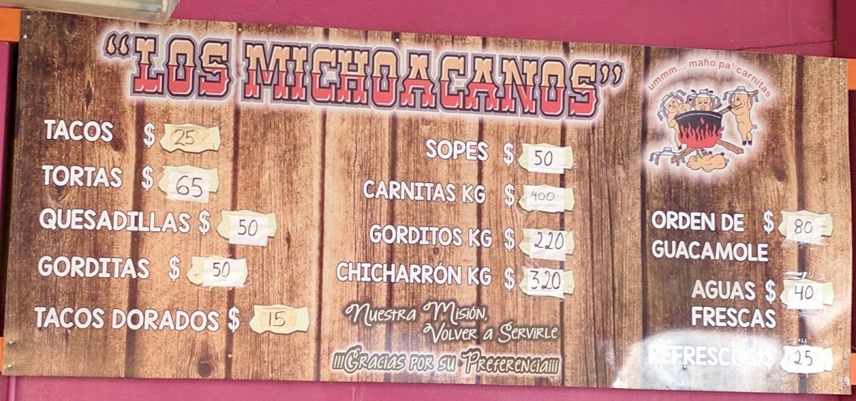 Los Michoacanos Menu Photo 5