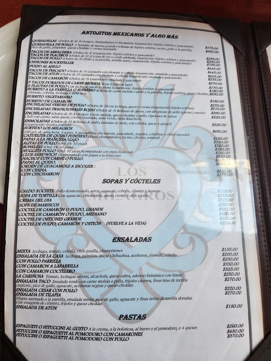 Los Milagros Menu Photo 5