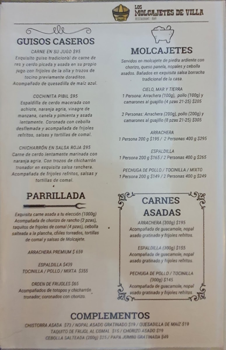 Los Molcajetes De Villa Menu Photo 8