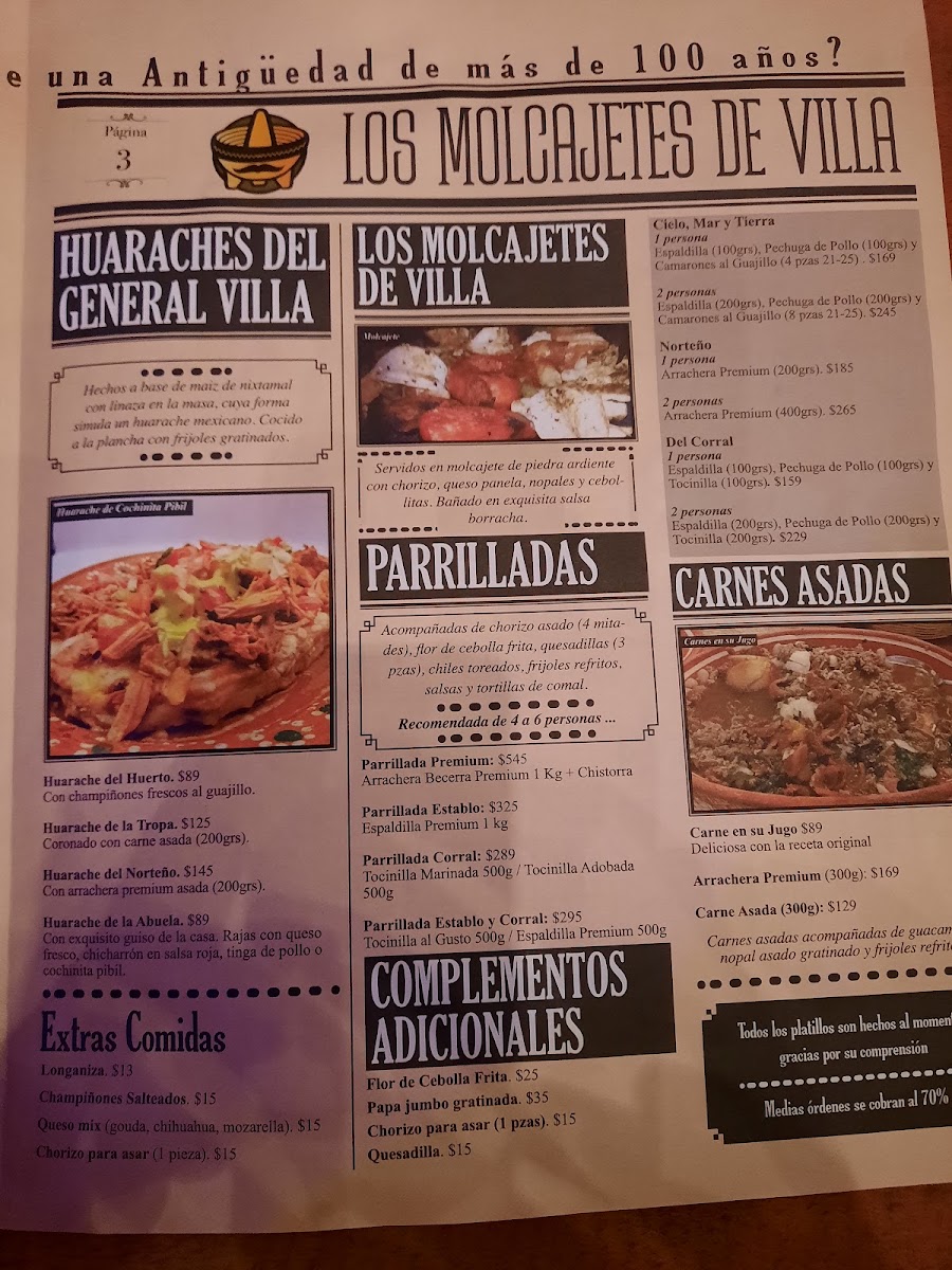 Los Molcajetes De Villa Menu Photo 9