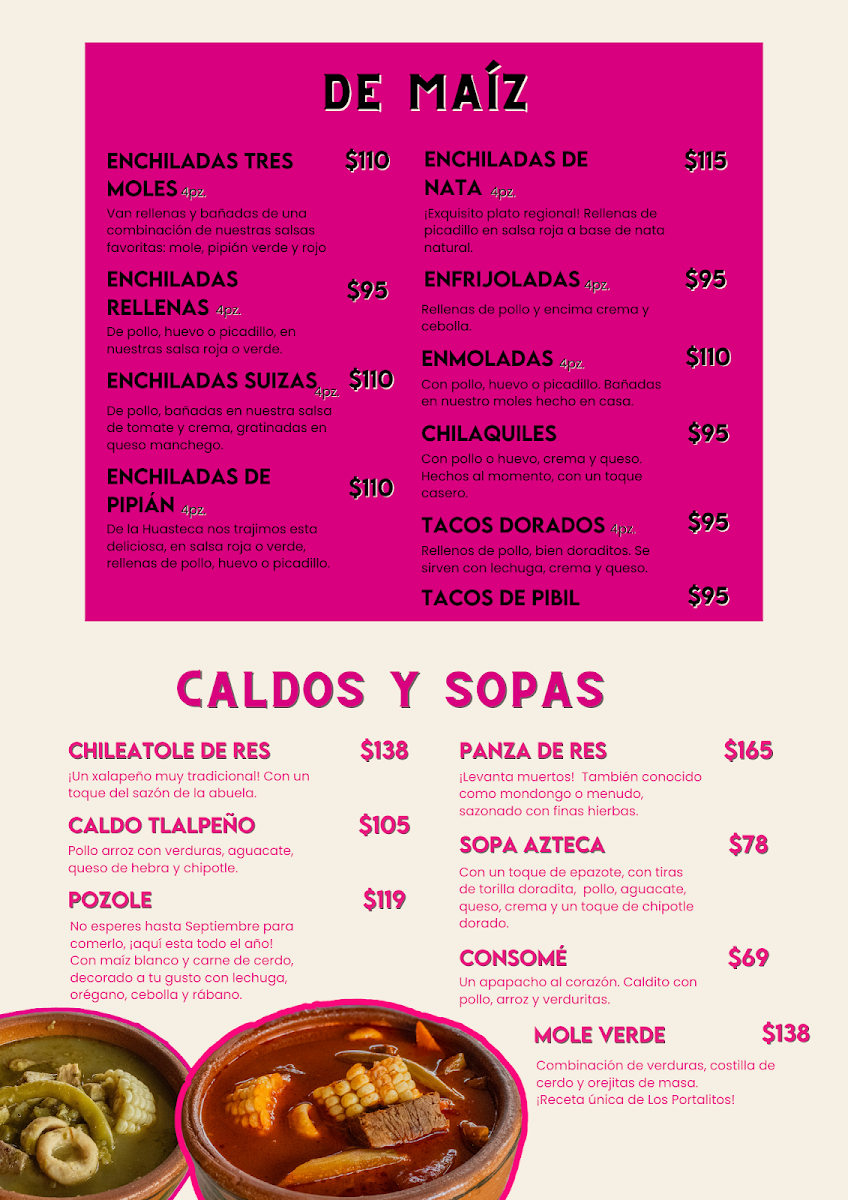 Los Portalitos Cocina Menu Photo 2