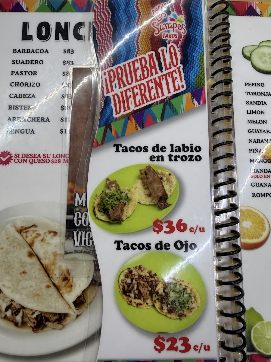 Los Sarapes Menu Photo 3