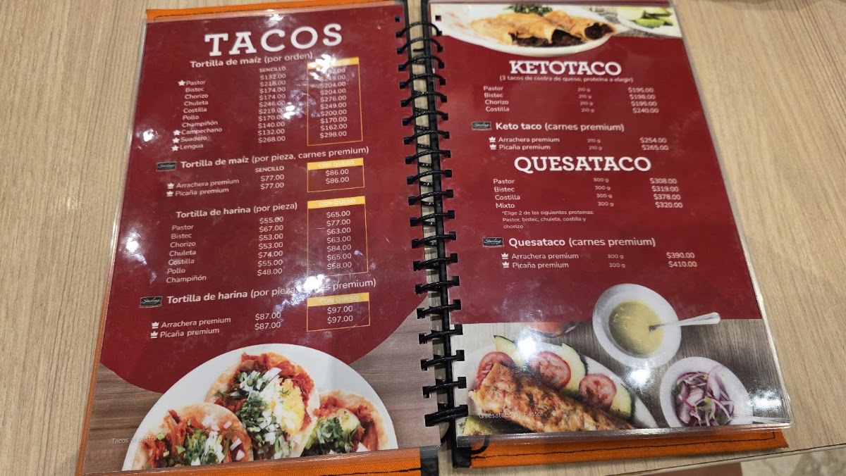 Los Tarascos Sucursal Costa Azul Menu