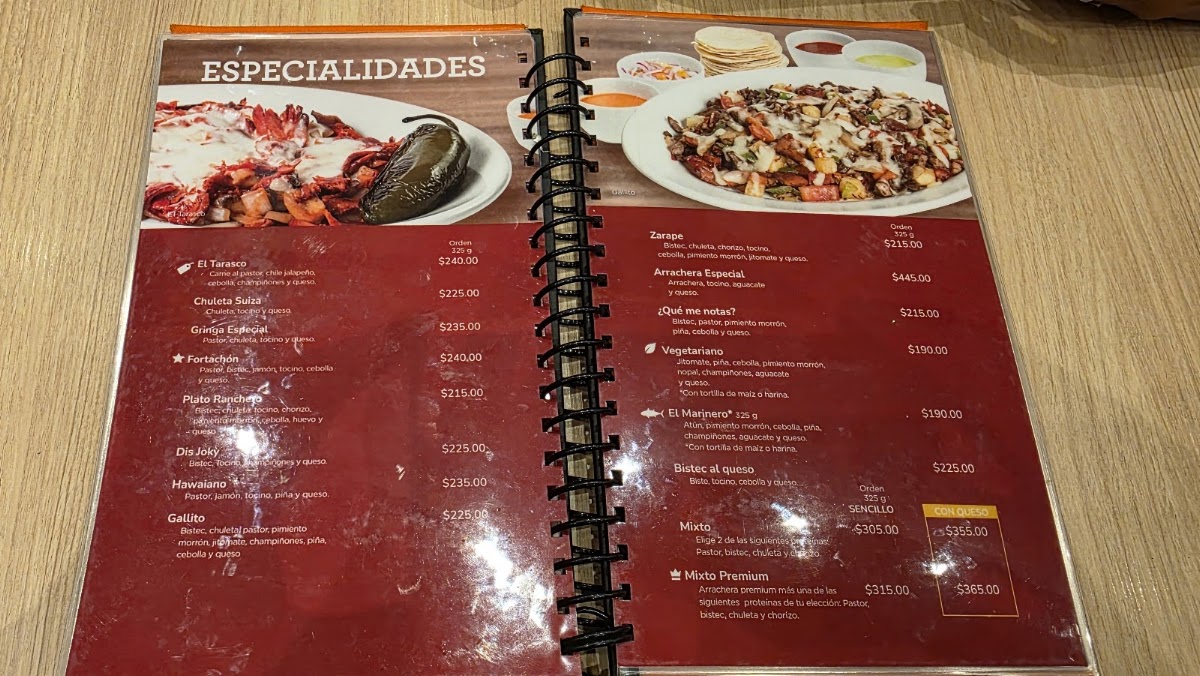 Los Tarascos Sucursal Costa Azul Menu Photo 2