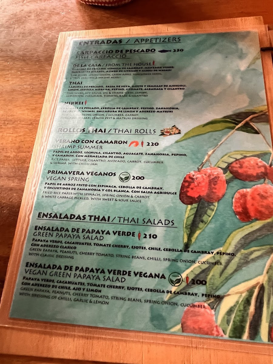 Lychee Menu