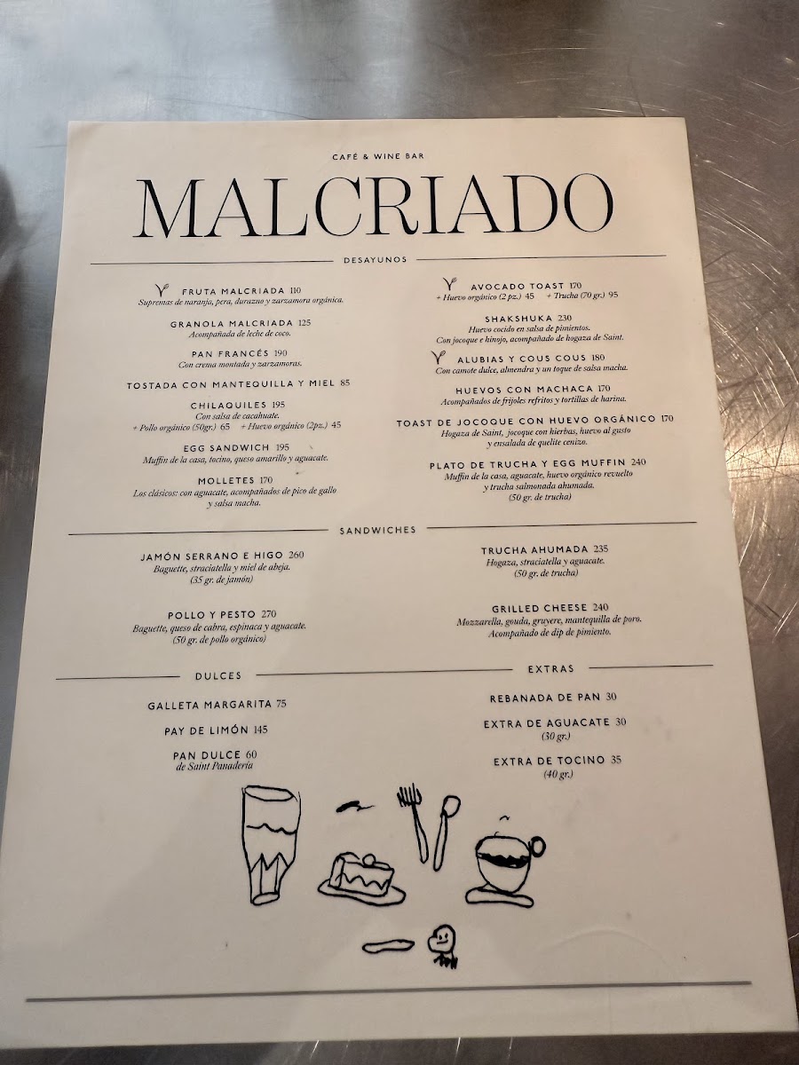 Malcriado ( Condesa ) Menu Photo 5
