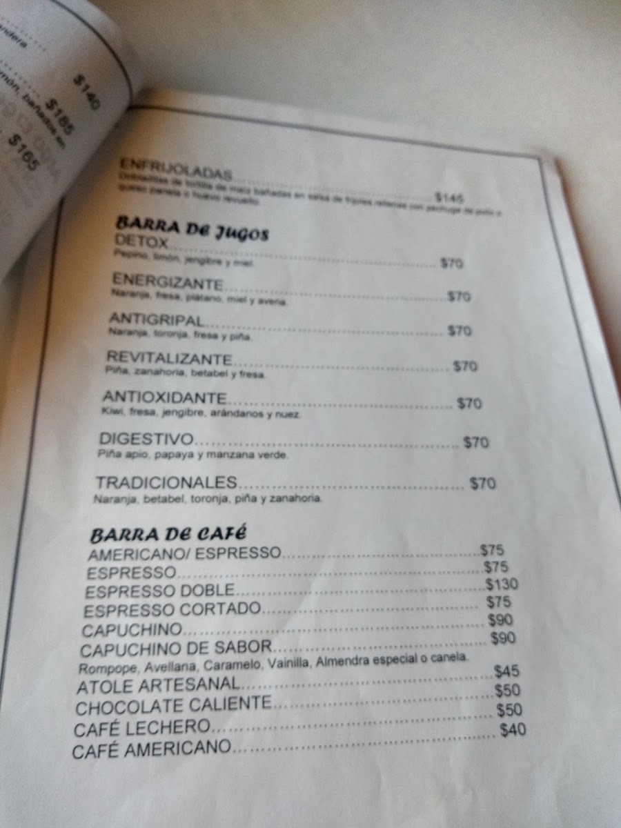 Malintzi Restaurante Bar Menu Photo 5
