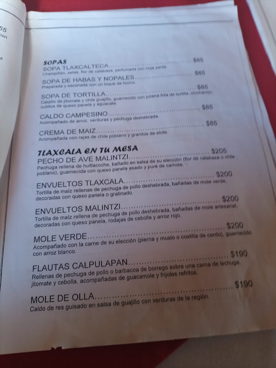 Malintzi Restaurante Bar Menu Photo 8