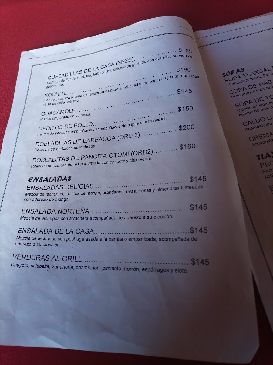 Malintzi Restaurante Bar Menu Photo 9