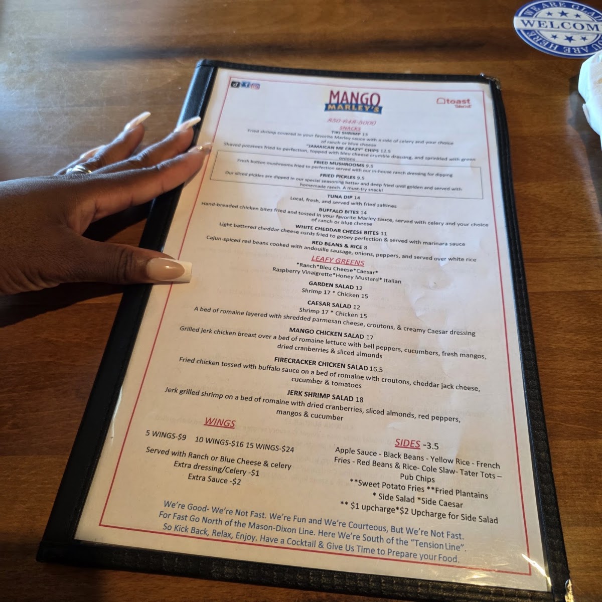 Mango Marley's Menu Photo 2
