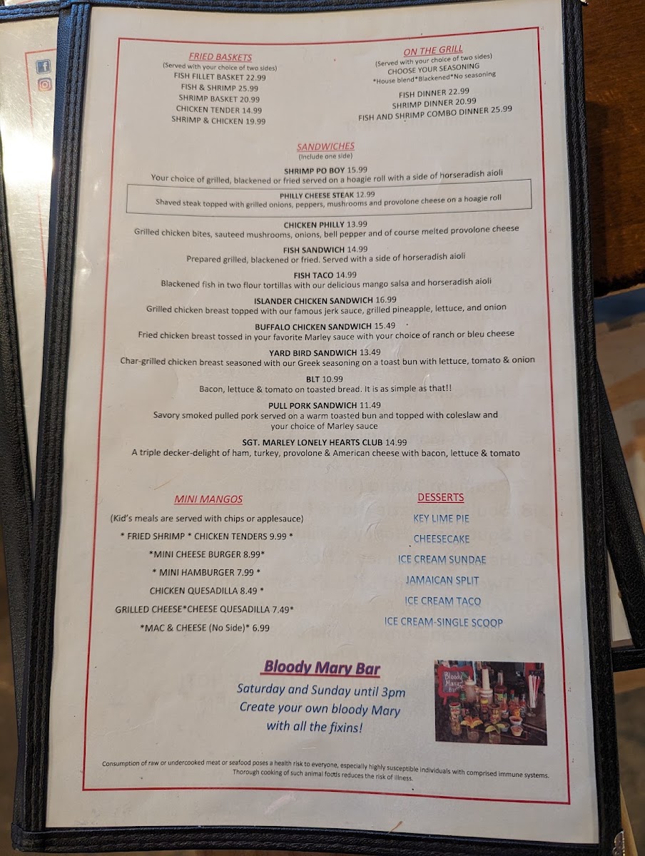 Mango Marley's Menu Photo 4