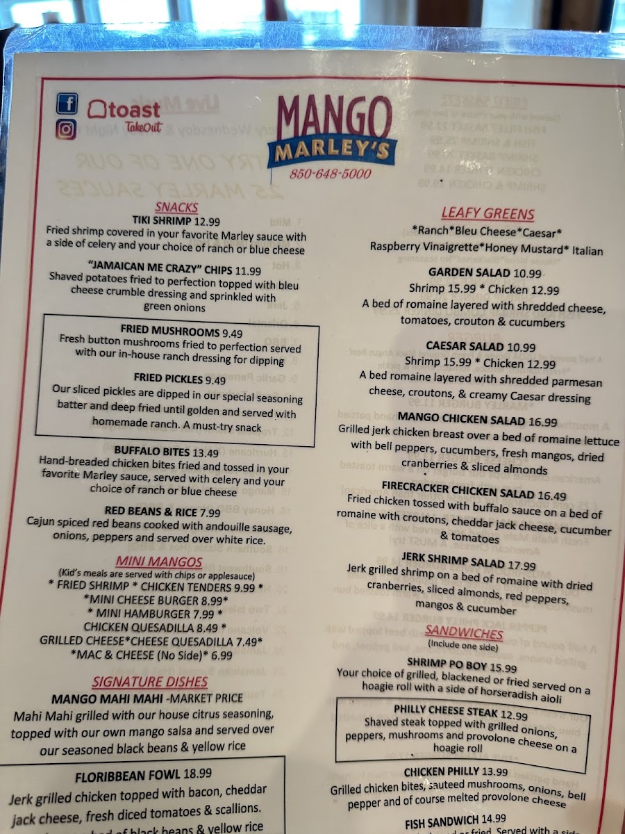 Mango Marley's Menu Photo 8