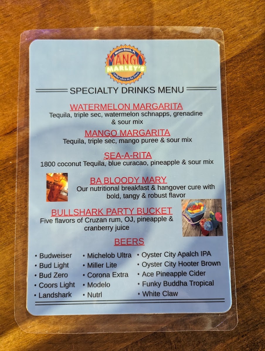 Mango Marley's Menu Photo 9