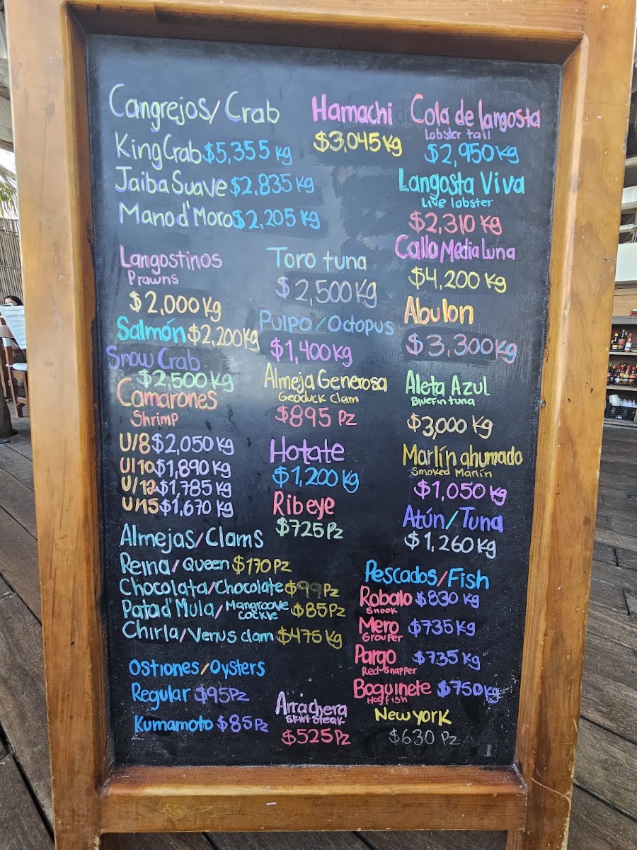 Mar-Bella Fish Market - Puerto Morelos Menu Photo 7