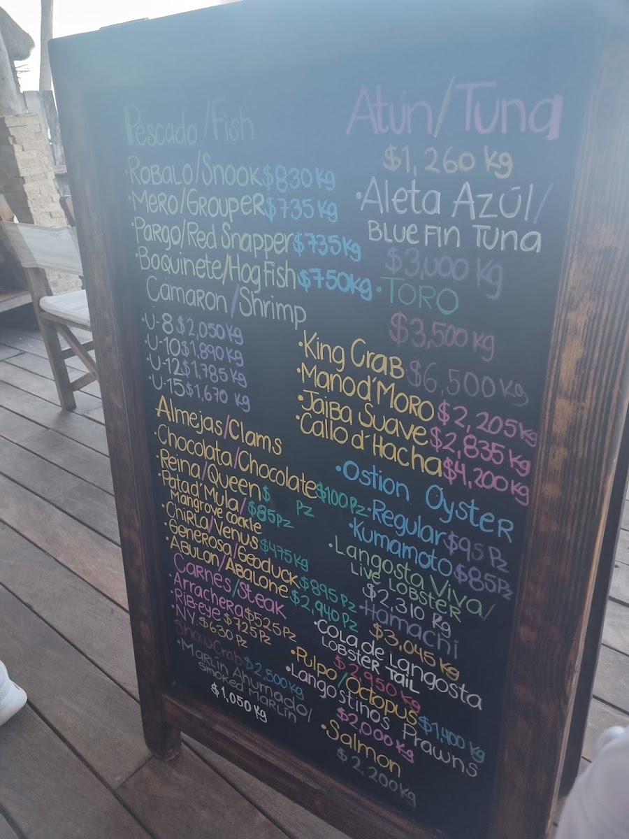 Mar-Bella Fish Market - Puerto Morelos Menu Photo 9