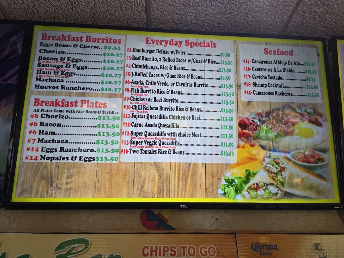 Maria's Taco Shop Menu Photo 5