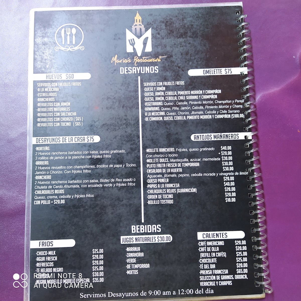 Mario S Restaurant Menu