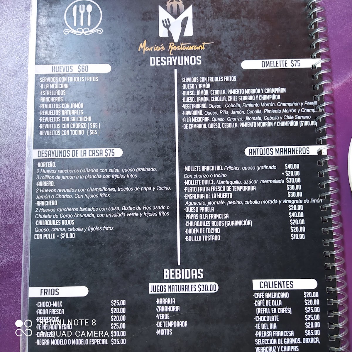 Mario S Restaurant Menu Photo 5