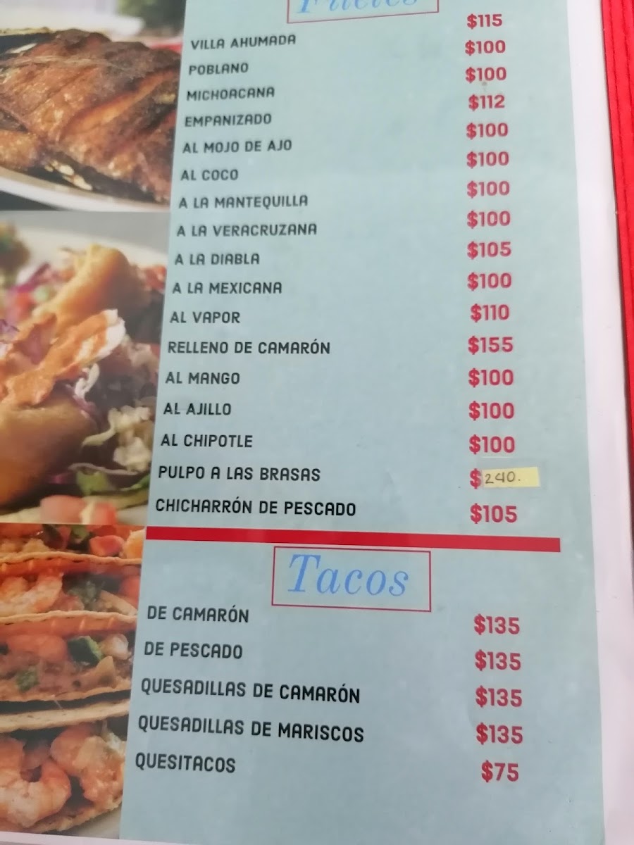 Mariscos Chava's Menu Photo 5