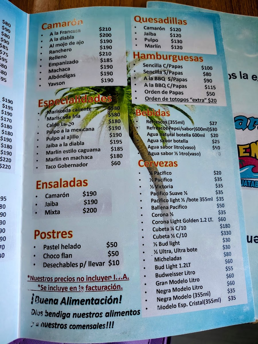 Mariscos El Beny Menu Photo 4