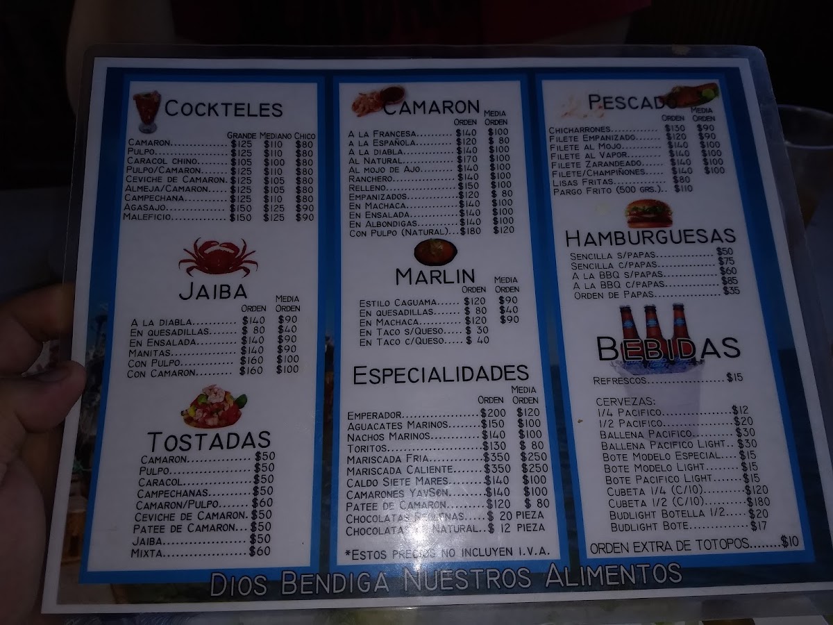 Mariscos El Beny Menu Photo 7