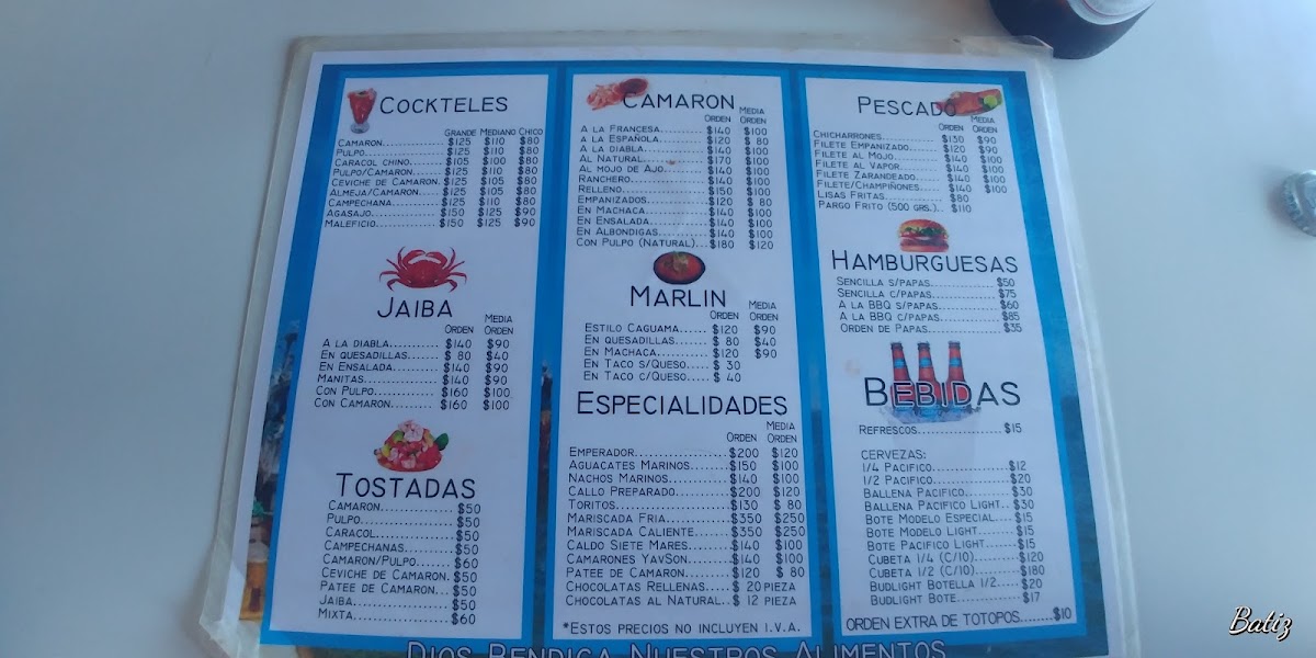 Mariscos El Beny Menu Photo 9