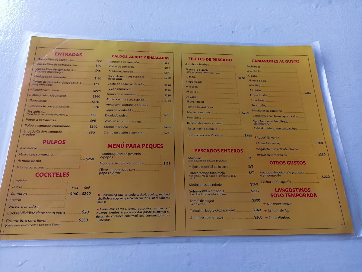 Mariscos El Langostino Menu Photo 3