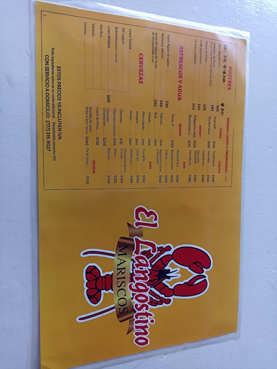 Mariscos El Langostino Menu Photo 7