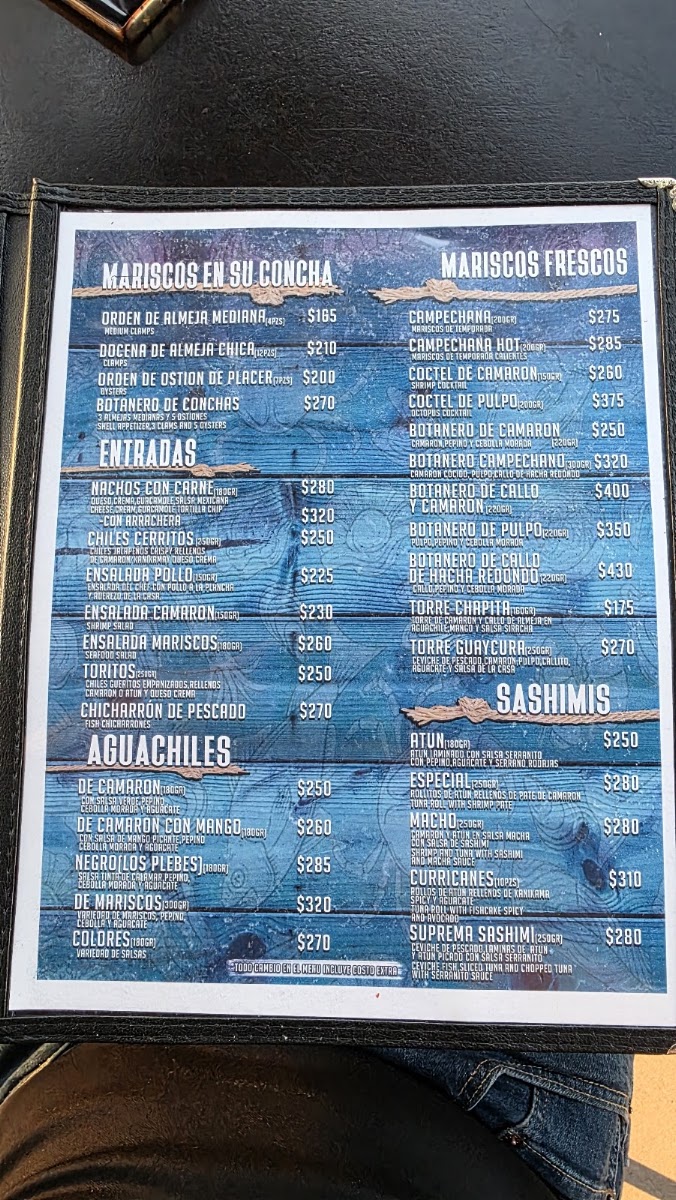 Mariscos El Paraje Menu Photo 3