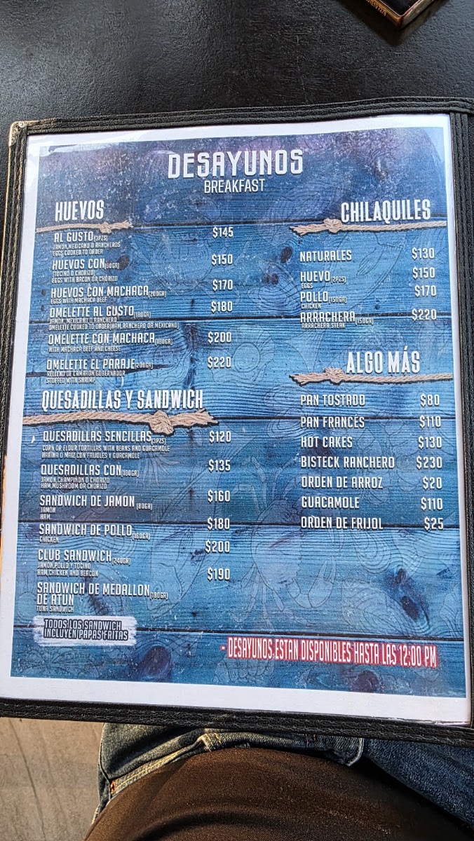 Mariscos El Paraje Menu Photo 6
