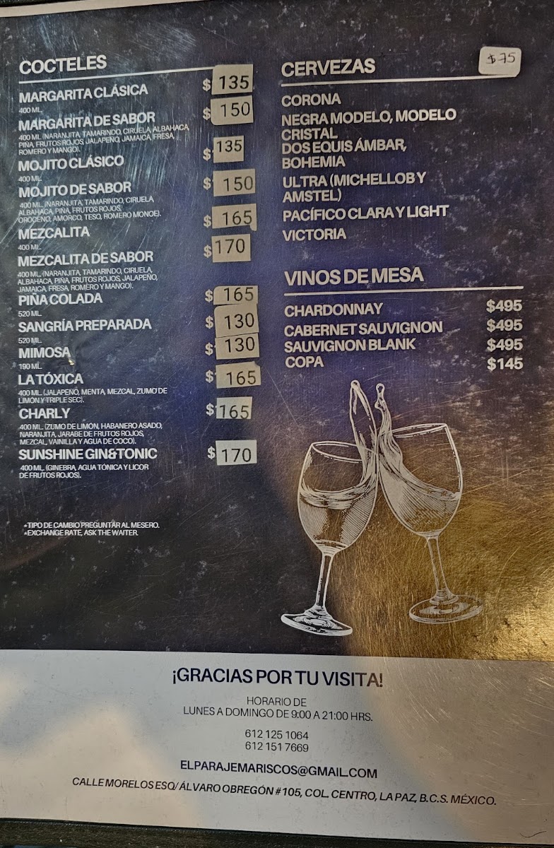 Mariscos El Paraje Menu Photo 9