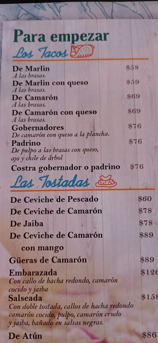 Mariscos Los Arcos Hermosillo Menu Photo 3