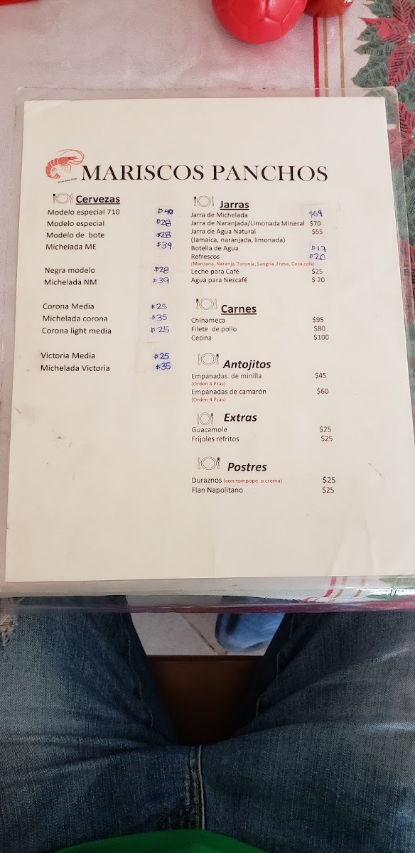Mariscos Pancho's Menu Photo 4