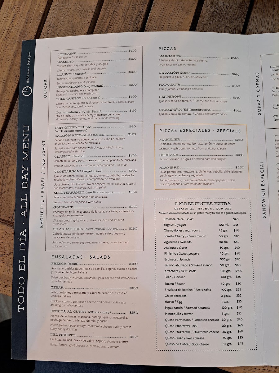 Marulier Luciernaga Menu Photo 4