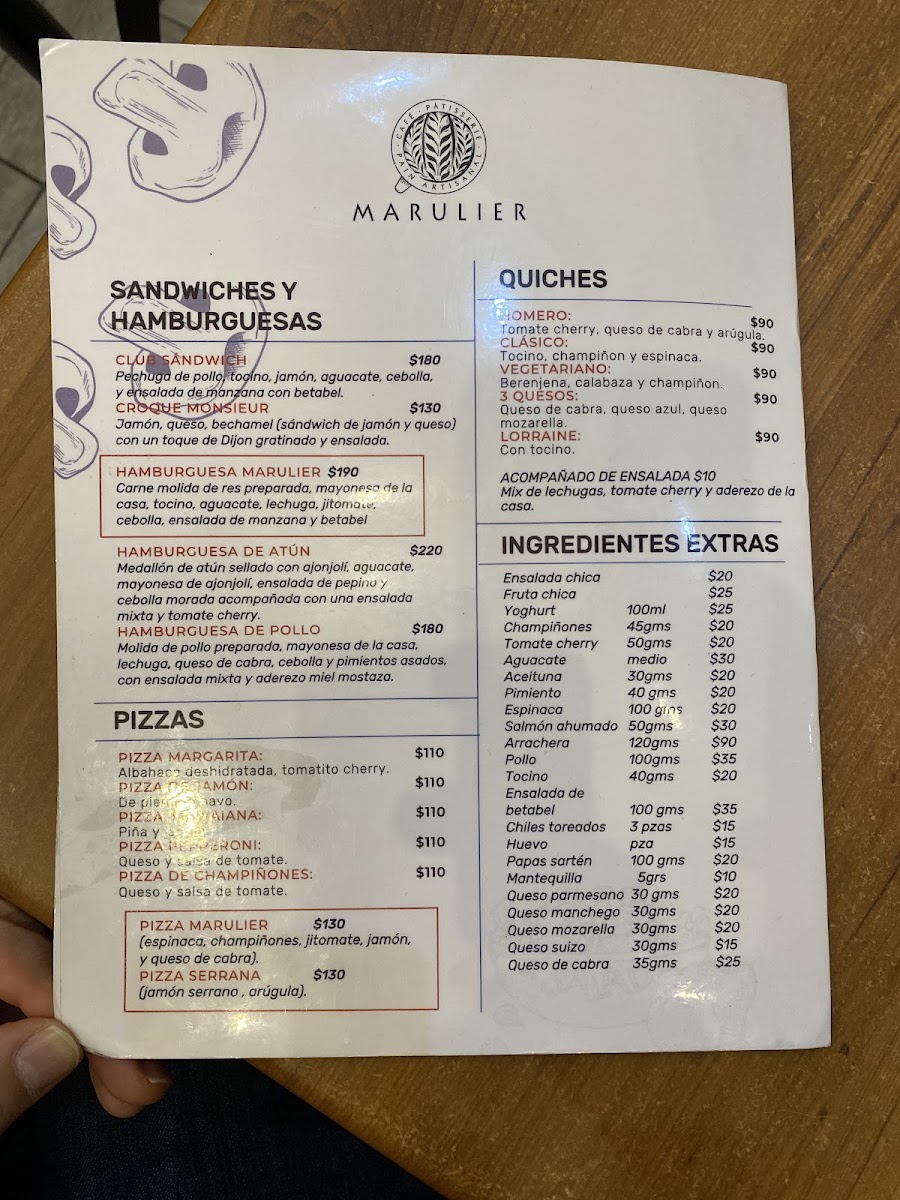 Marulier Luciernaga Menu Photo 5