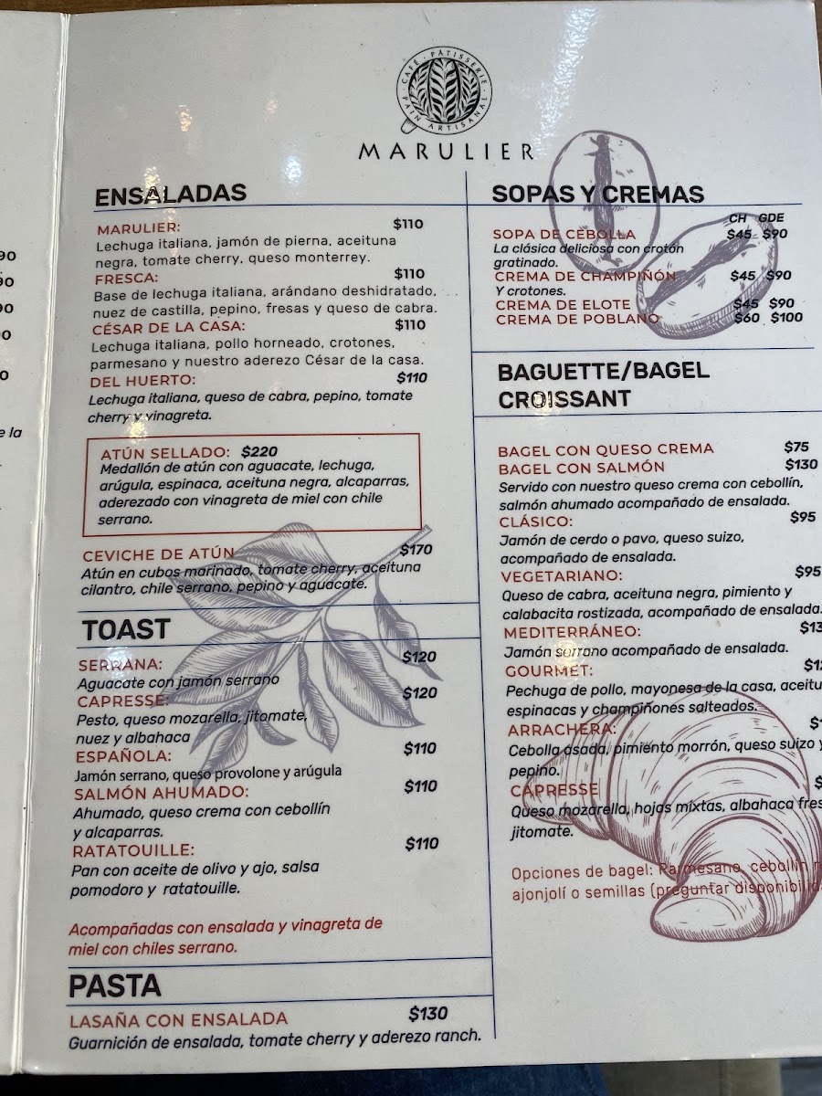 Marulier Luciernaga Menu Photo 7