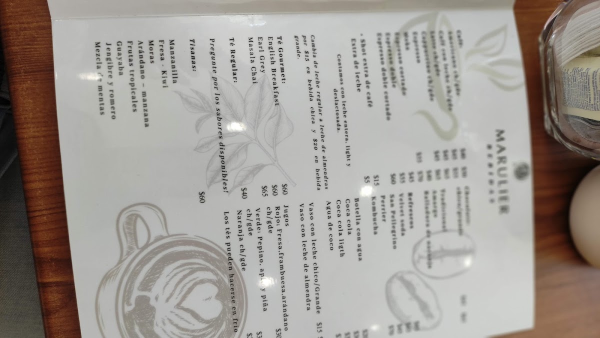 Marulier Luciernaga Menu Photo 9