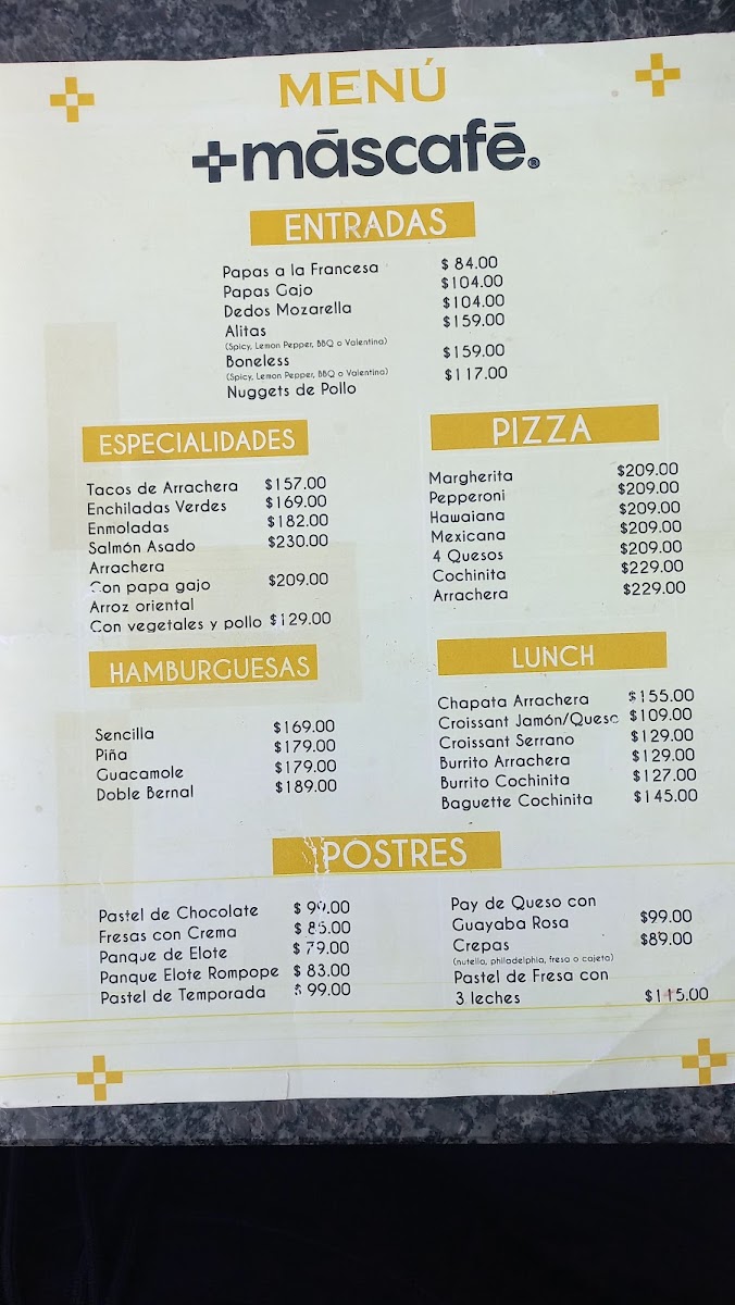 Mas Cafe Bernal Menu Photo 2