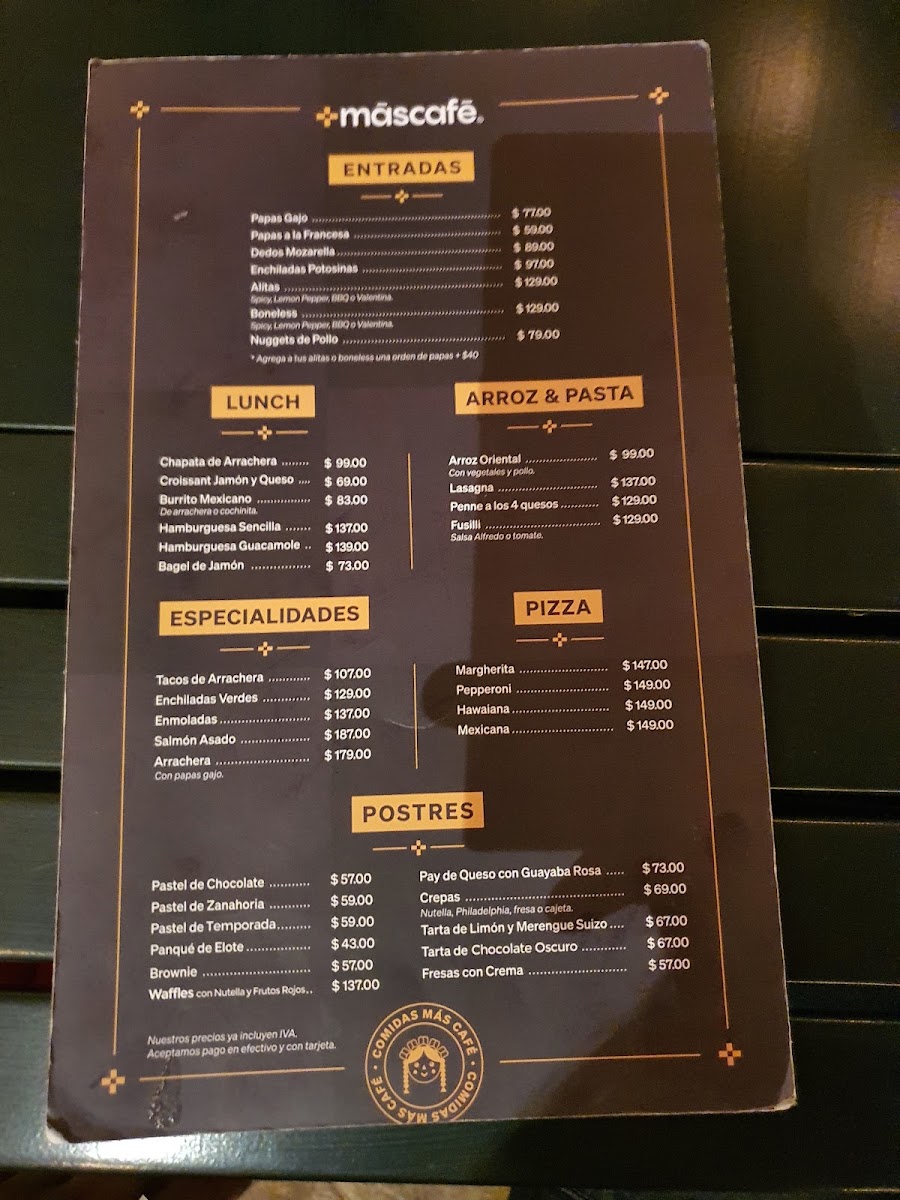 Mas Cafe Bernal Menu Photo 3