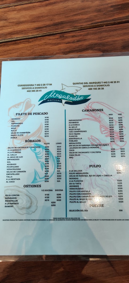 Megalodon Menu Photo 5