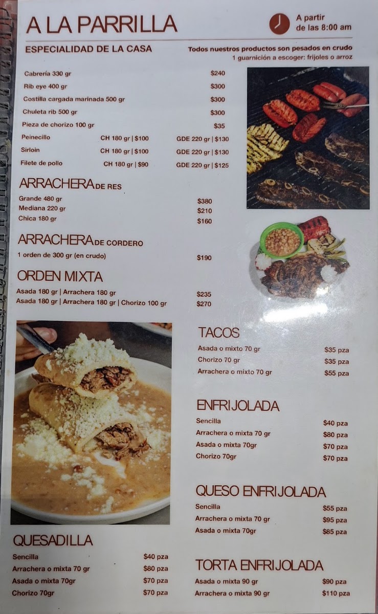 Menuderia Y Carnes Asadas Alfonso Menu Photo 7