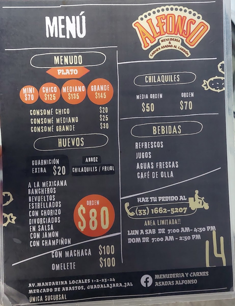 Menuderia Y Carnes Asadas Alfonso Menu Photo 9