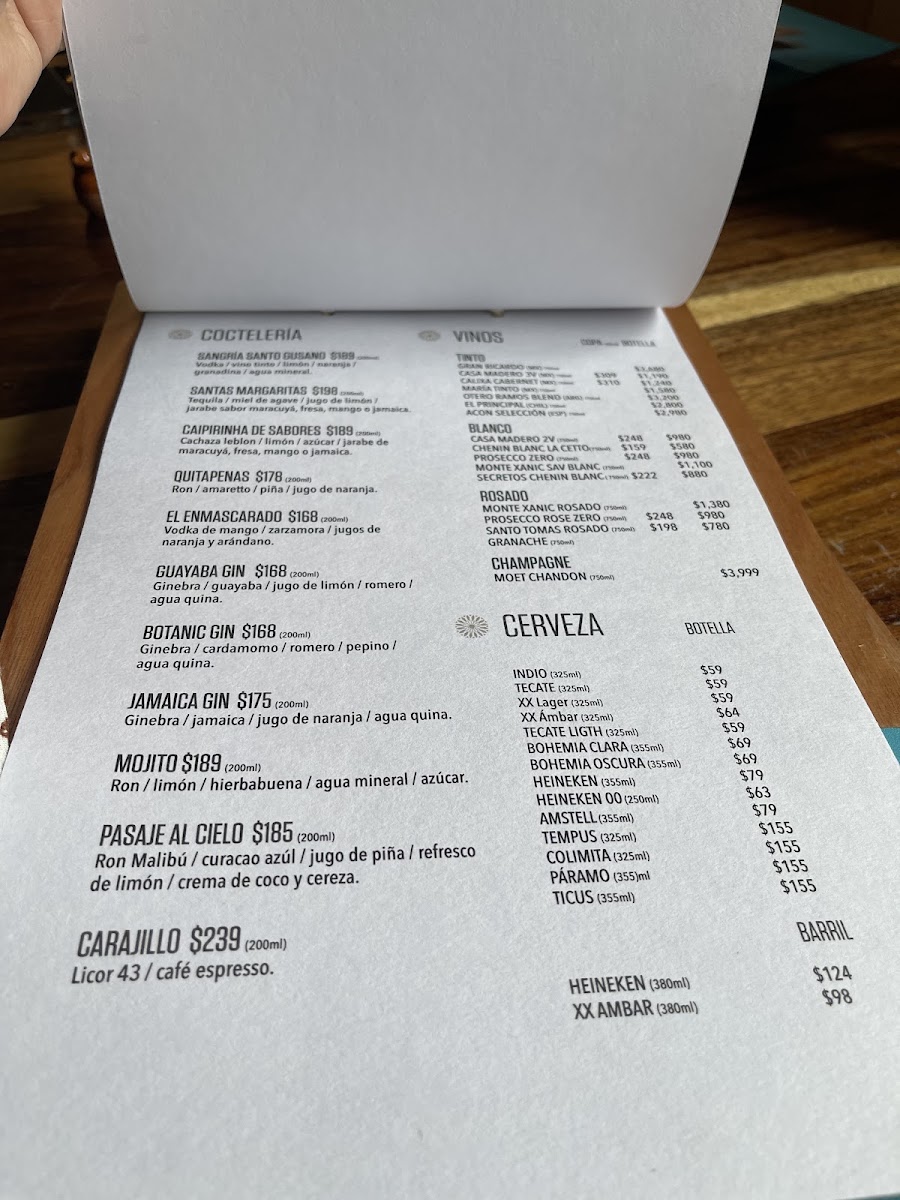 Mezcalería Santo Gusano Menu Photo 10