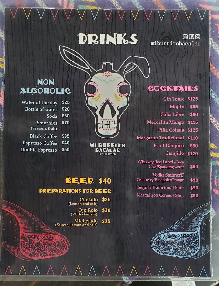 Mi Burrito Bacalar Menu Photo 2