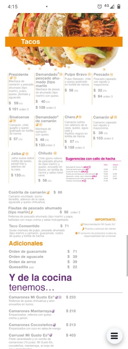 Mi Gusto Es Menu Photo 5