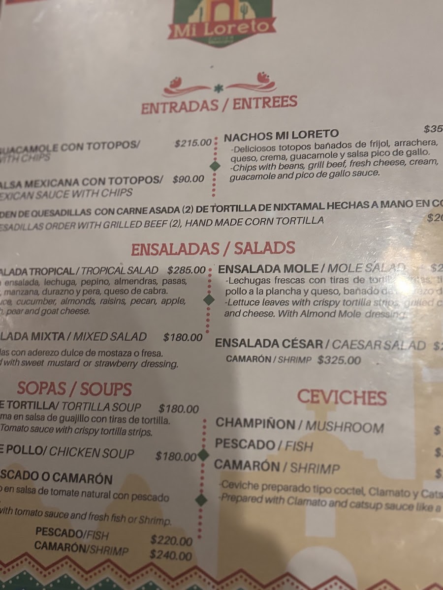 Mi Loreto Menu Photo 3
